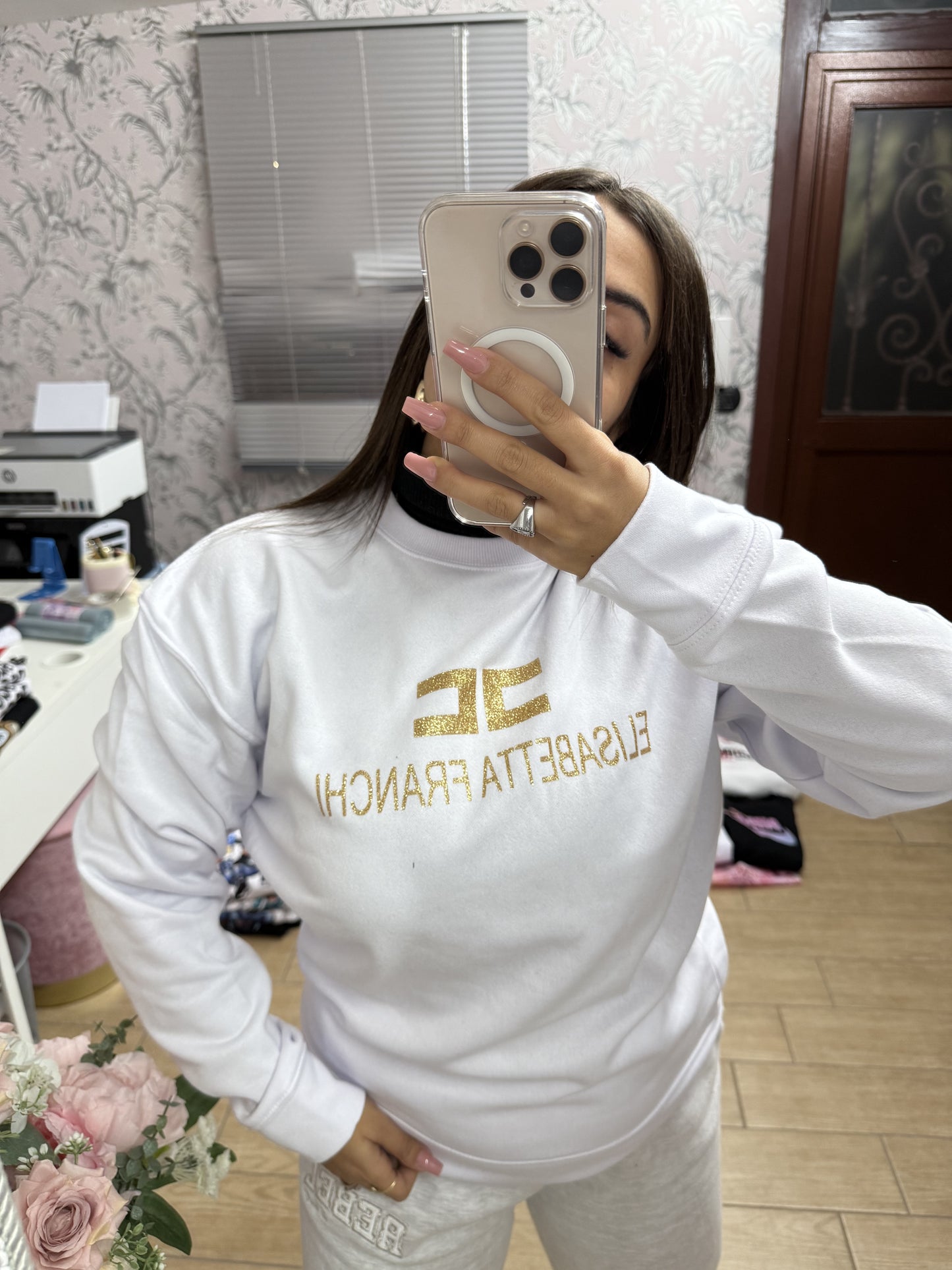 Felpa EF GLITTER ORO
